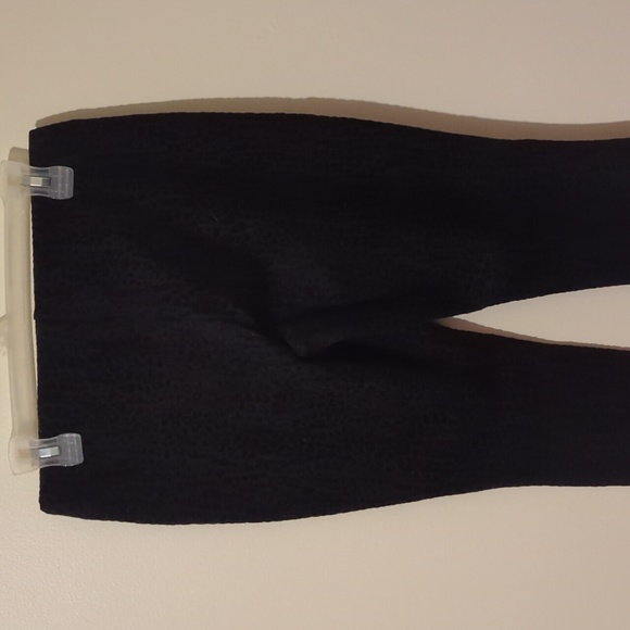 Cheetah print black trousers size small suede cheetah - Picture 4 of 5